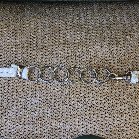 Vintage 80s metal Concho rope belt - Picture 3 of 8